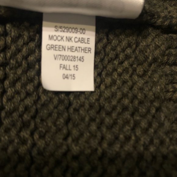 GAP Women’s Cable Knit Olive Green Zip-Up Sweater/Jacket - Picture 14 of 16